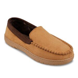 Haggar Men's Indoor/Outdoor Microsuede Venetian Slipper Size XL Fleece Lining